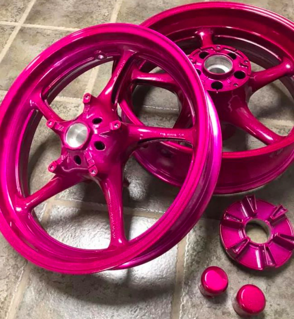 Motorcycle Alloy Wheel Powder Coating