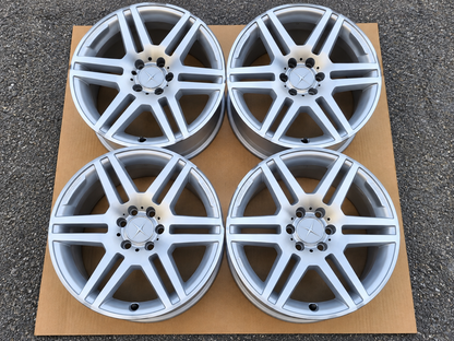 Genuine Mercedes-Benz AMG W204 17” Staggered Alloy Wheels – Set of 4