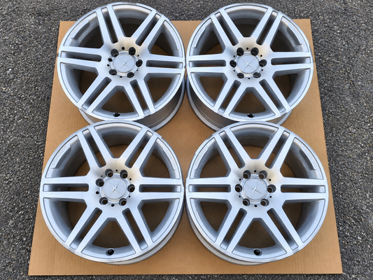 Genuine Mercedes-Benz AMG W204 17” Staggered Alloy Wheels – Set of 4