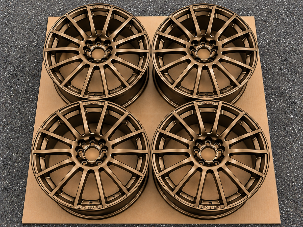 Wolfrace Pro Sprint 17” Alloy Wheels – Set of 4 – 4x108