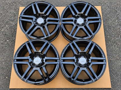 Genuine Mercedes-Benz AMG W204 17” Staggered Alloy Wheels – Set of 4