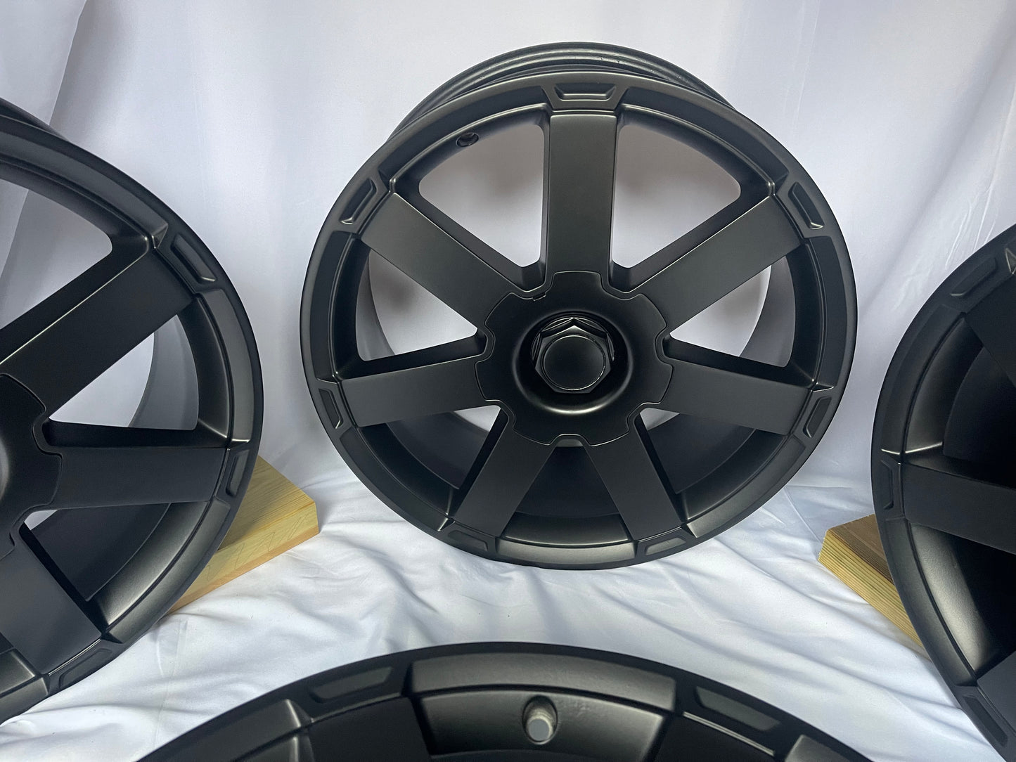 4x 18” Matt Black Ford Alloy Wheels 5 Stud Transit Connect