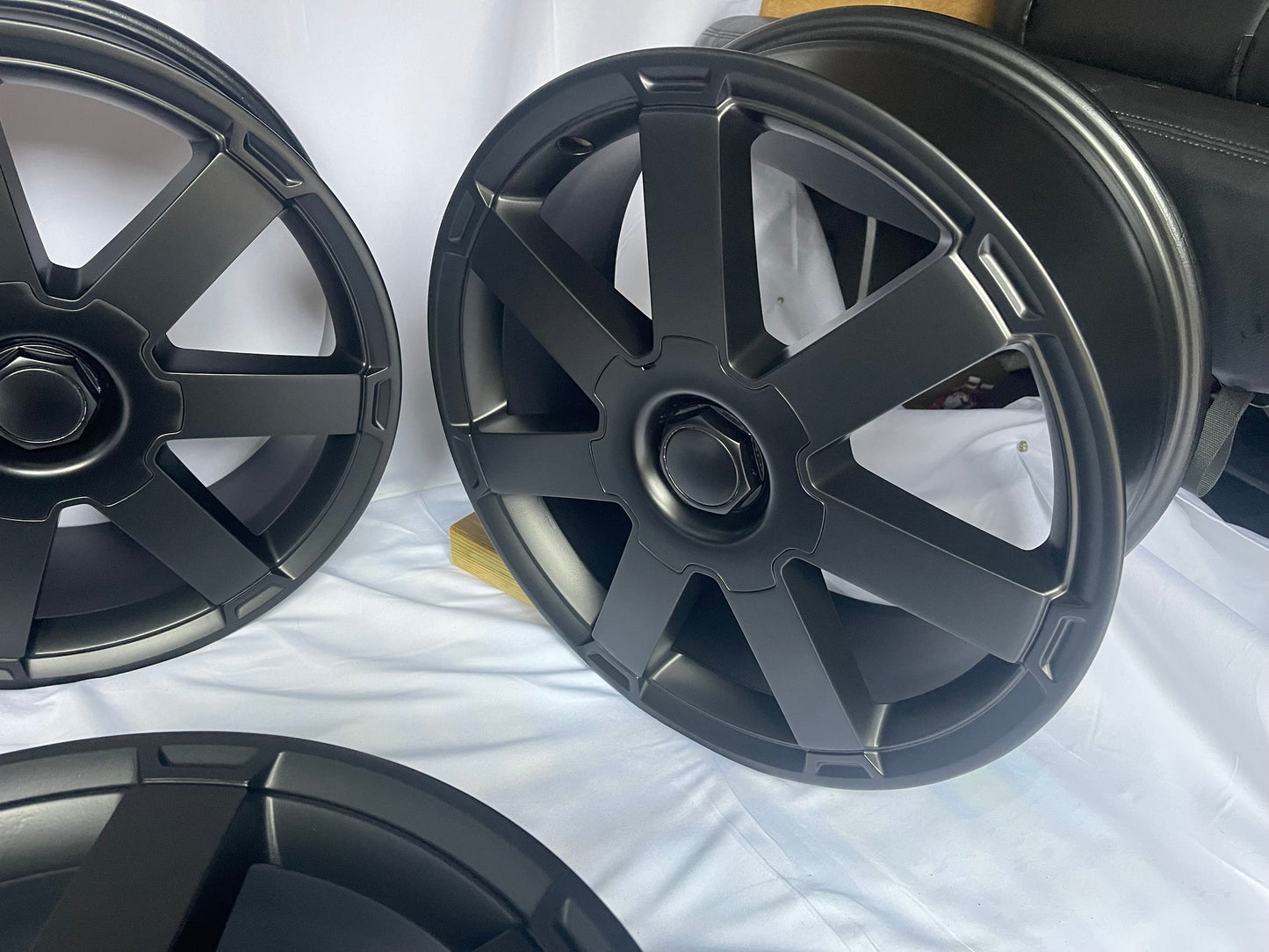 4x 18” Matt Black Ford Alloy Wheels 5 Stud Transit Connect