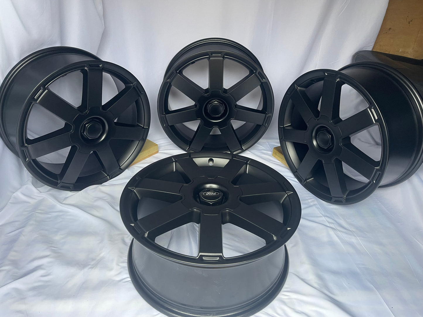 4x 18” Matt Black Ford Alloy Wheels 5 Stud Transit Connect