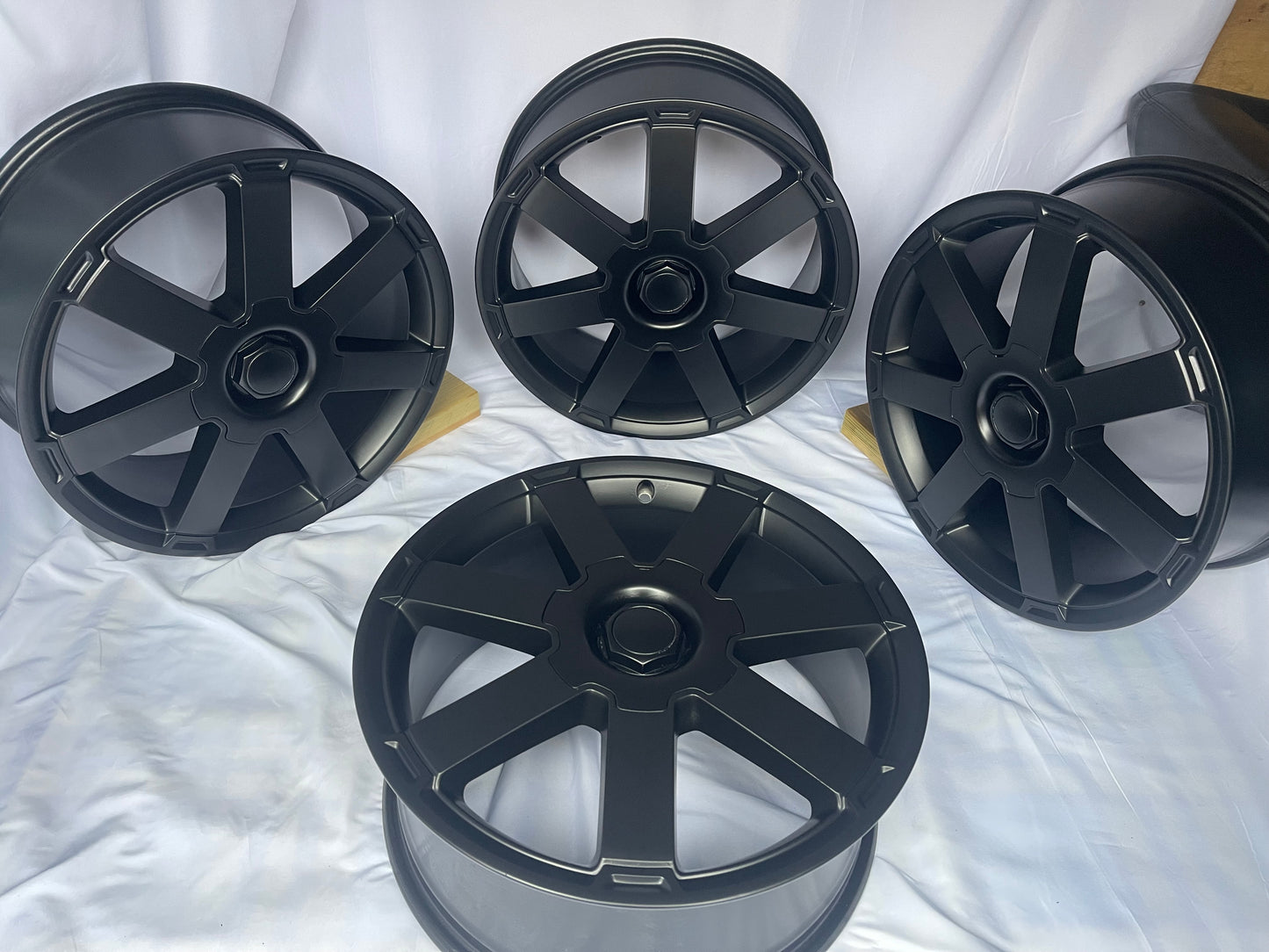 4x 18” Matt Black Ford Alloy Wheels 5 Stud Transit Connect
